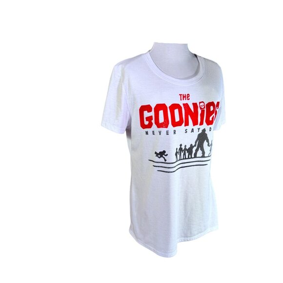 The Goonies Movie Tee Womens White Red Black Graphics - Picture 4 of 7